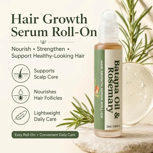 Batana Oil & Rosemary Hair Growth Serum Roll-On