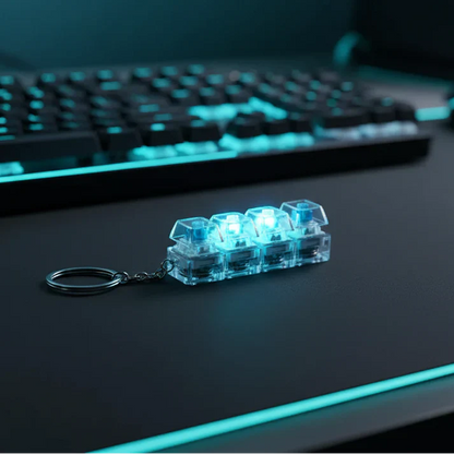 Keyboard Fidget Stress Relief Keychain for Kids & Adults